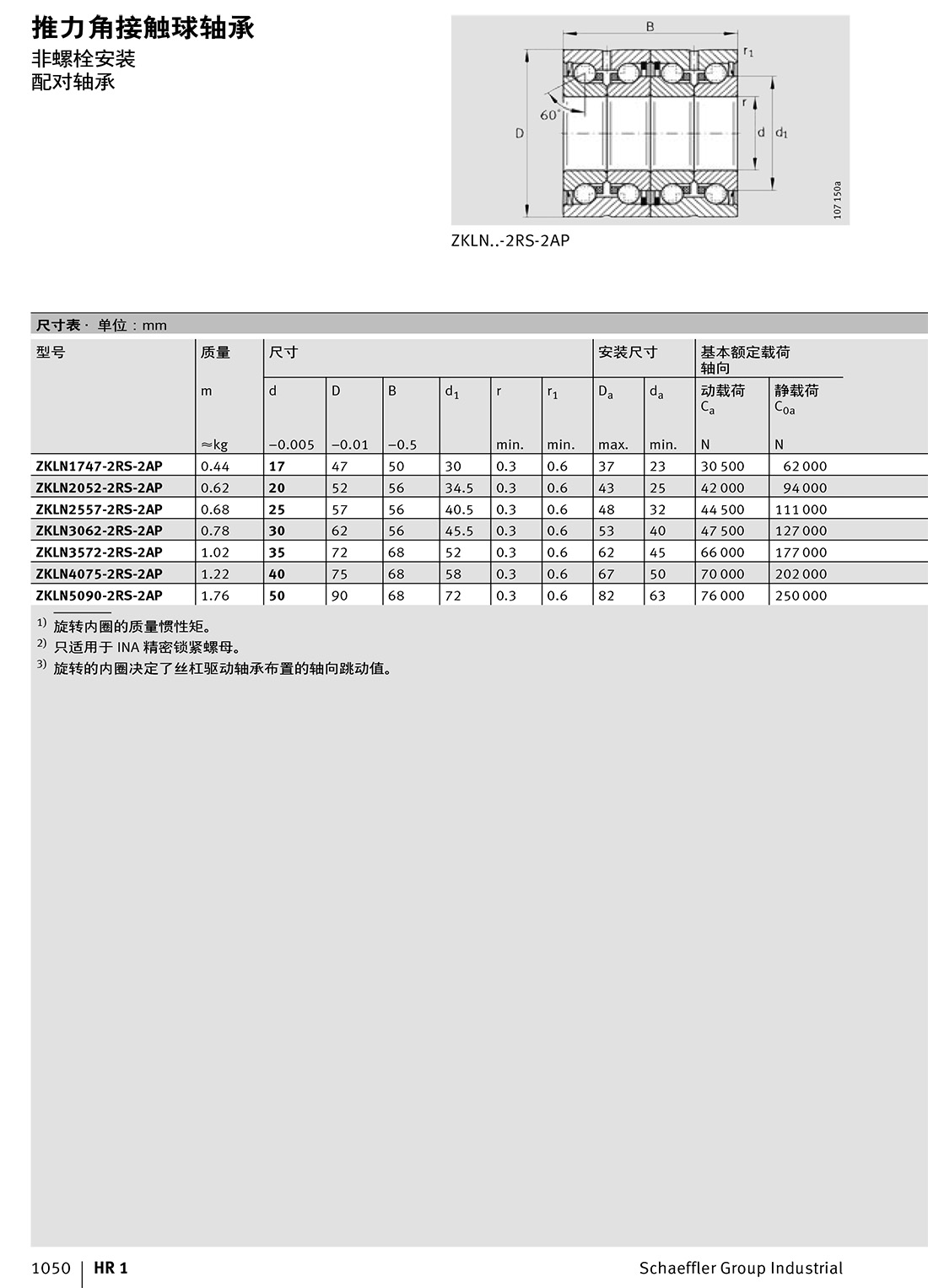 推力角接觸球軸承