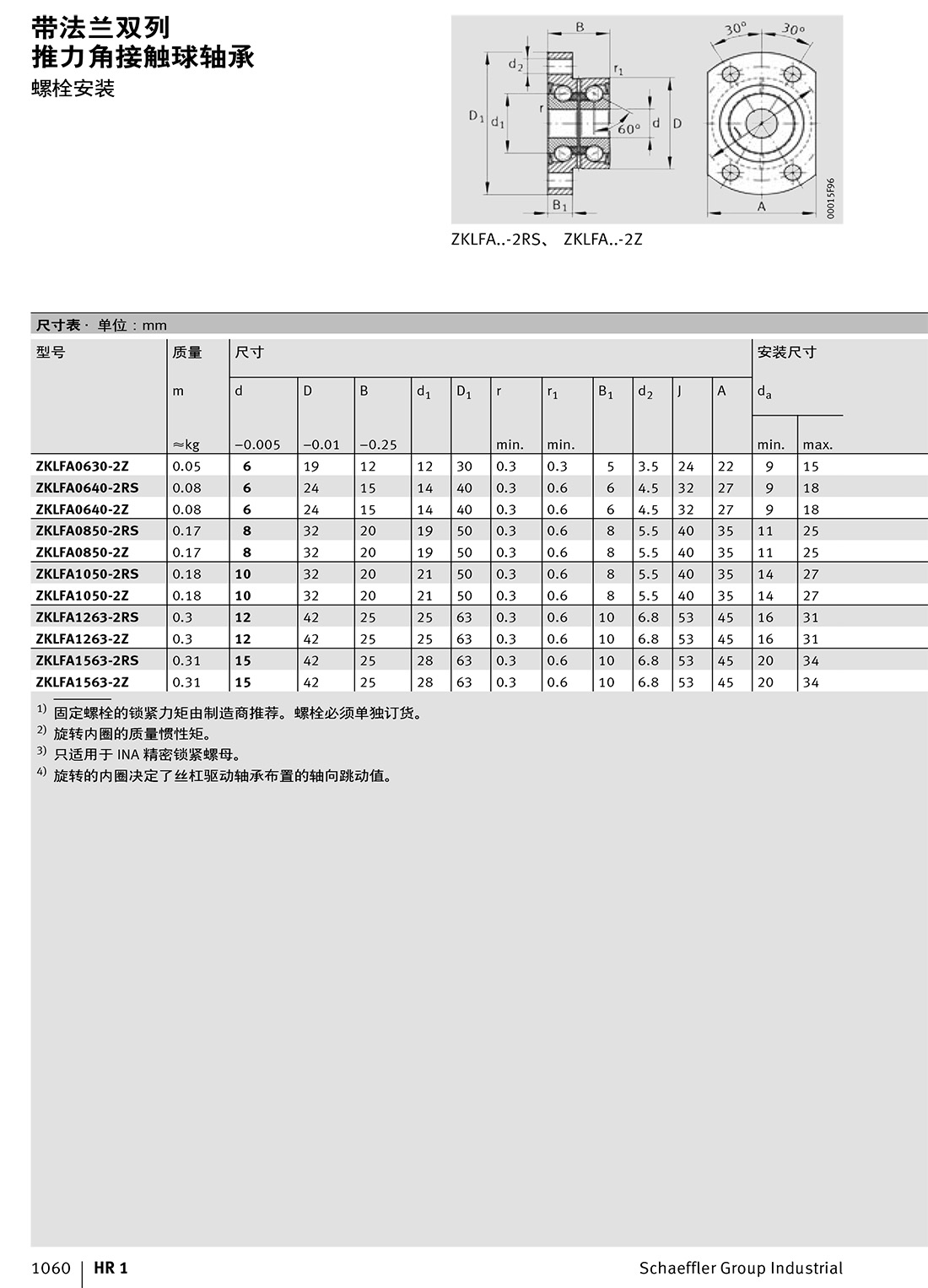 推力角接觸球軸承