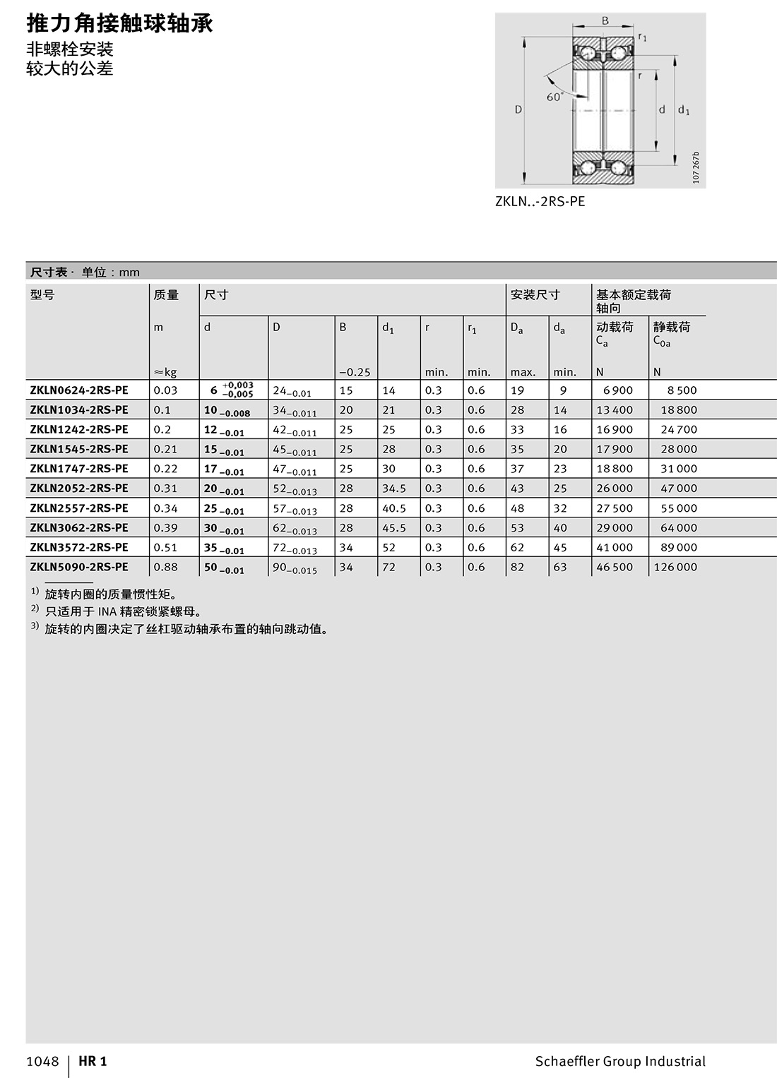 推力角接觸球軸承