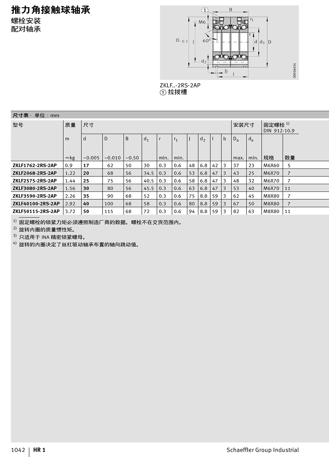 推力角接觸球軸承